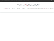 Tablet Screenshot of normanbroadbent.com